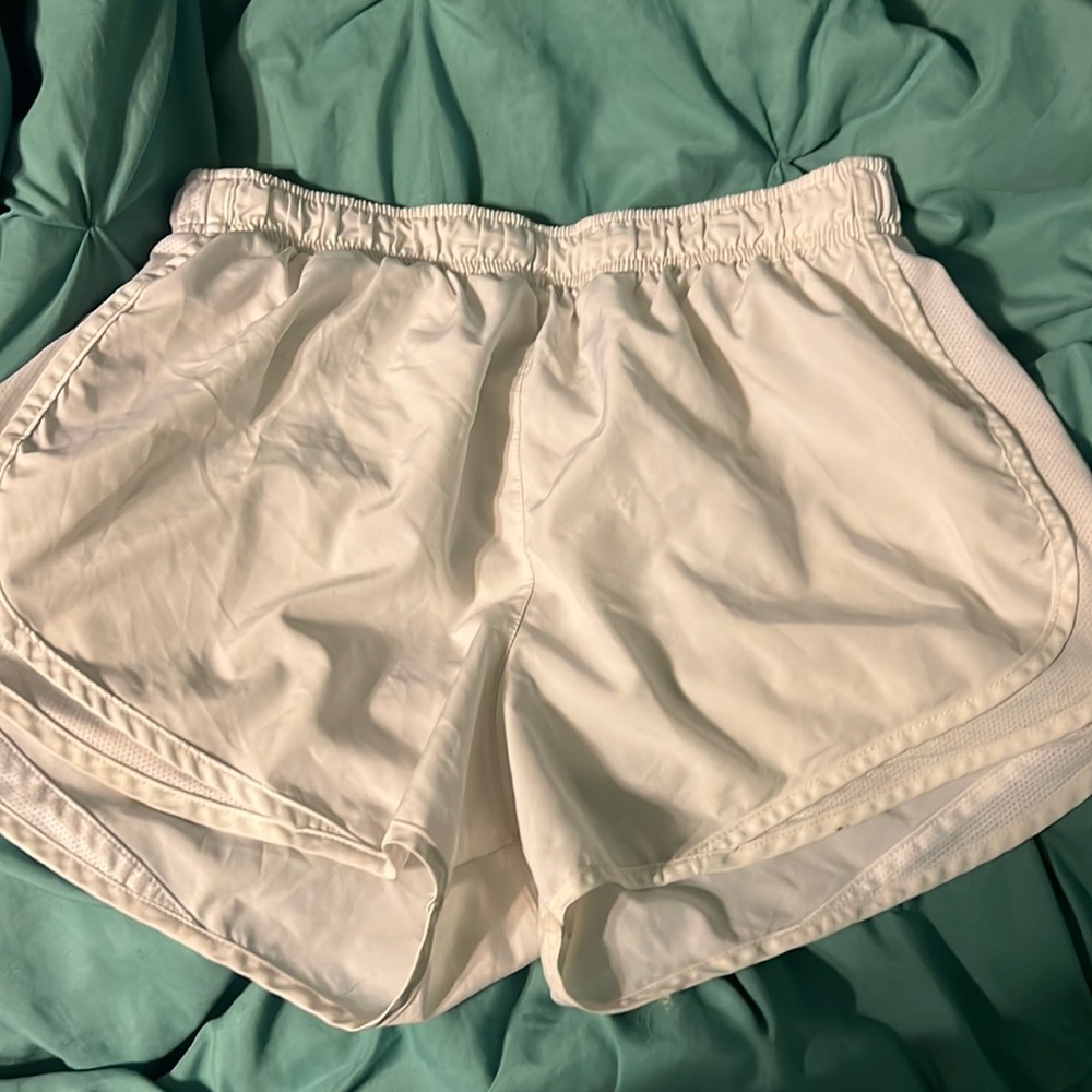 White Nike Dri-Fit Shorts